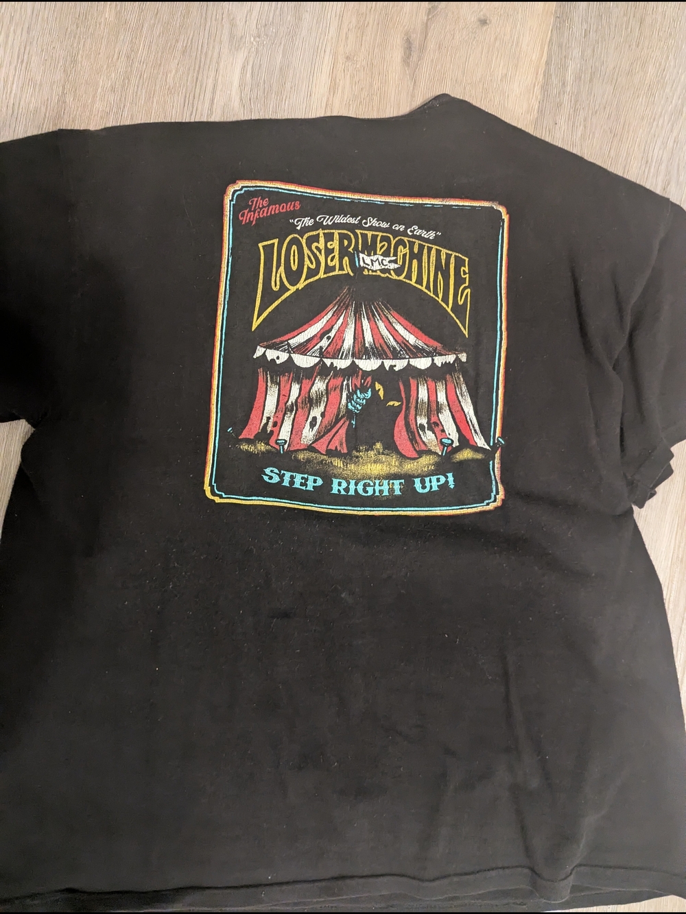 Loser Machine Men's Black Long Sleeve Graphic Tee - Circus Tent